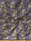 Banarasee Georgette Embroidered With Bandhani Print Saree-Lavender