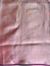 Banarasee Handwoven Tissue Saree Zari Border With Buti Design-Magenta