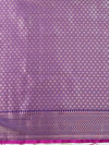 Banarasee Handwoven Semi Silk Saree With Zari Buti Design-Violet (Dual Tone)