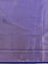 Banarasee Handwoven Semi Silk Saree With Zari Buti Design-Royal Blue