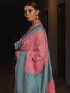 Banarasee Cotton Salwar Kameez Fabric With Dupatta & Resham Zari-Pink