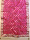 Banarasee Handloom Chanderi Zari Work Salwar Kameez Dupatta Set-Pink