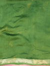 Handloom Maheshwari Silk Shibori Dye Saree-Yellow & Green