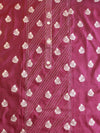 Banarasee Handloom Chanderi Zari Work Salwar Kameez Dupatta Set-Violet & Multicolor