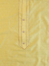 Banarasee Handloom Chanderi Zari Work Salwar Kameez Dupatta Set-Yellow