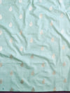 Banarasee Cotton Salwar Kameez Fabric With Printed Dupatta-Pastel Green