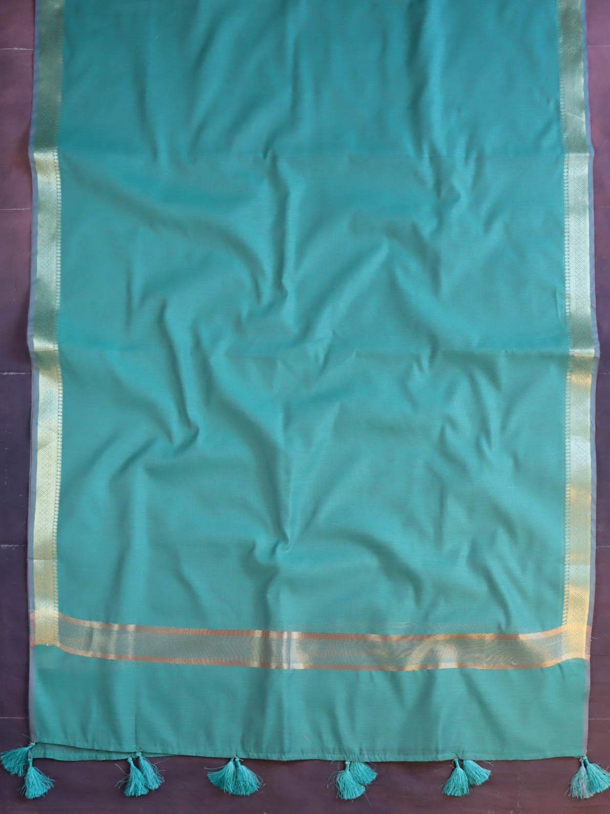 Banarasee Cotton Silk Zari Work Salwar Kameez Fabric With Plain Dupatta-Green