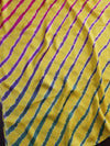 Banarasee Handloom Modal Silk Shibori Saree-Yellow