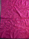 Banarasee Cotton Silk Embroidered Jaal Design Dupatta-Pink