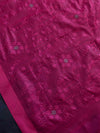 Banarasee Cotton Silk Embroidered Jaal Design Dupatta-Pink