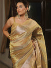 Banarasee Handwoven Shaded Tissue Saree-Gold