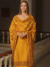 Banarasee Cotton Salwar Kameez Fabric With Dupatta & Resham Zari-Yellow