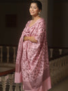 Banarasee Cotton Salwar Kameez Fabric With Dupatta & Resham Zari-Pink