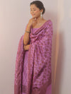 Banarasee Cotton Salwar Kameez Fabric With Dupatta & Resham Zari-Lavender