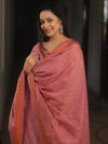 Banarasee Cotton Salwar Kameez Fabric With Dupatta & Resham Zari-Onion Pink