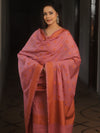 Banarasee Cotton Salwar Kameez Fabric With Dupatta & Resham Zari-Onion Pink