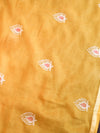 Banarasee Kota Doria Hand-Embroidered Salwar Kameez With Dupatta Set-Yellow