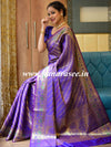 Banarasee Art Silk Saree With Zari Buta & Border-Violet