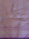 Banarasi Cotton Silk Mix Sari With Polka Dots & Zari Border-Purple