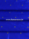 Banarasee Semi Katan Silk Buti & Tanchoi Design Fabric-Royal Blue